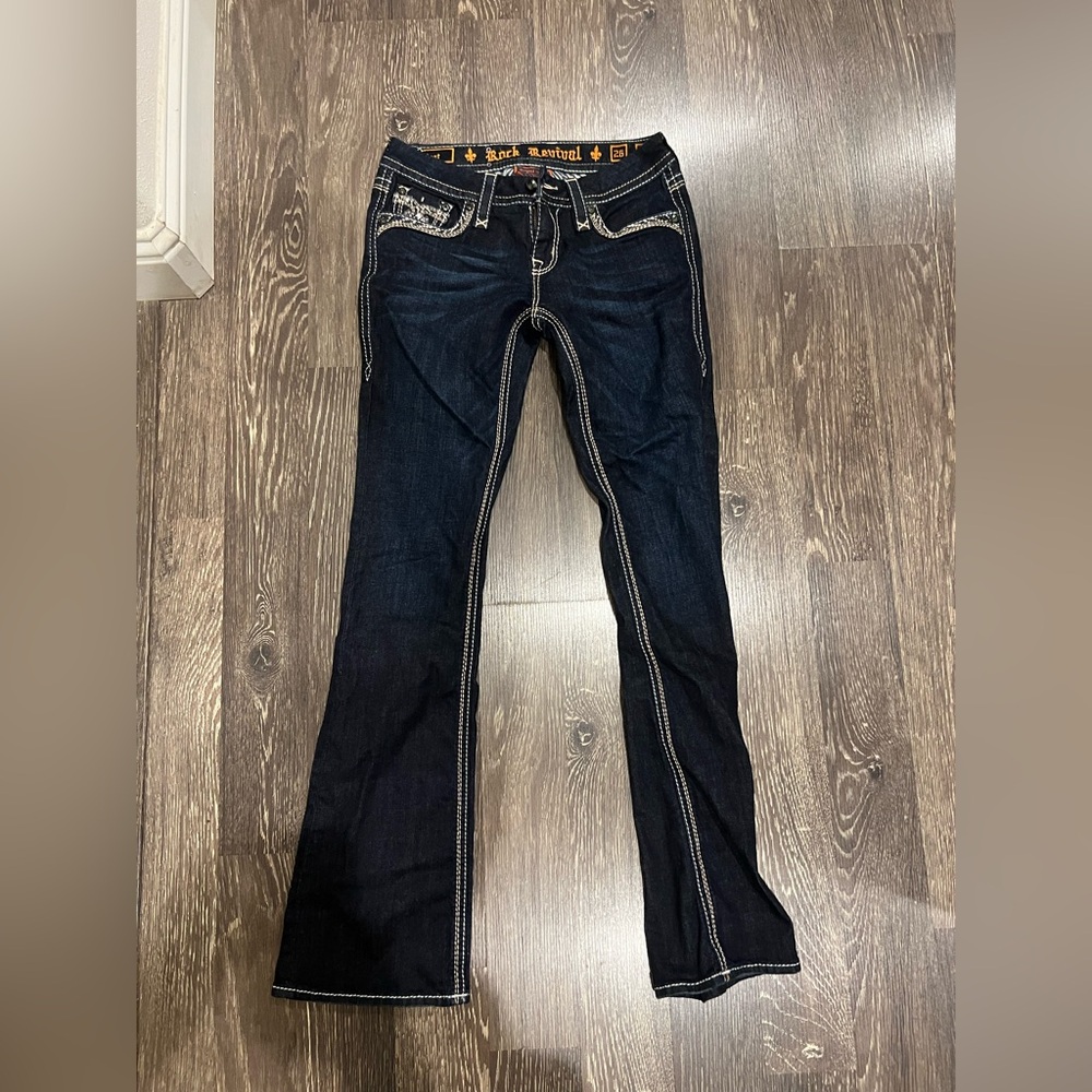 Rock Revival Women's Deep Indigo Boot Cut Jeans